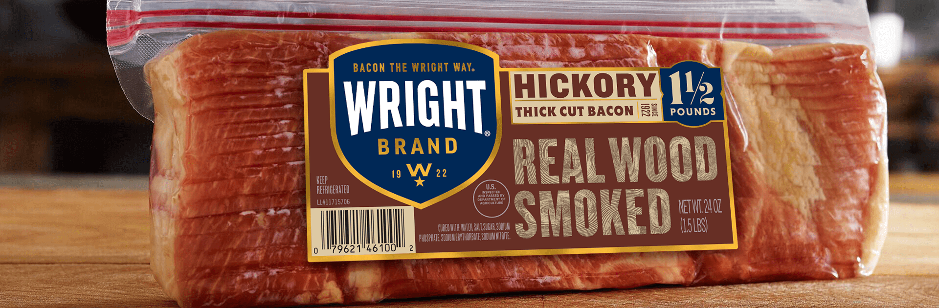 Wright Brand Hickory Smoked Bacon