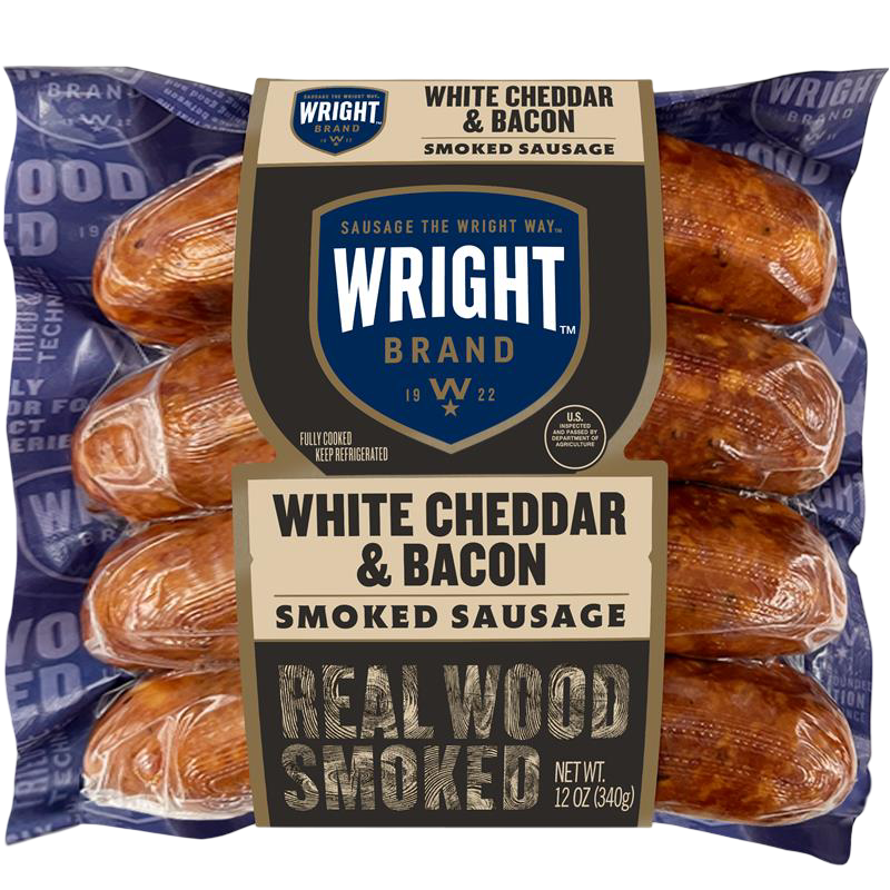 Wright Brand White Cheddar & Bacon Smoked Sausage