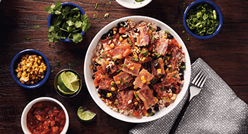The TEX Bacon and Rice Bowl